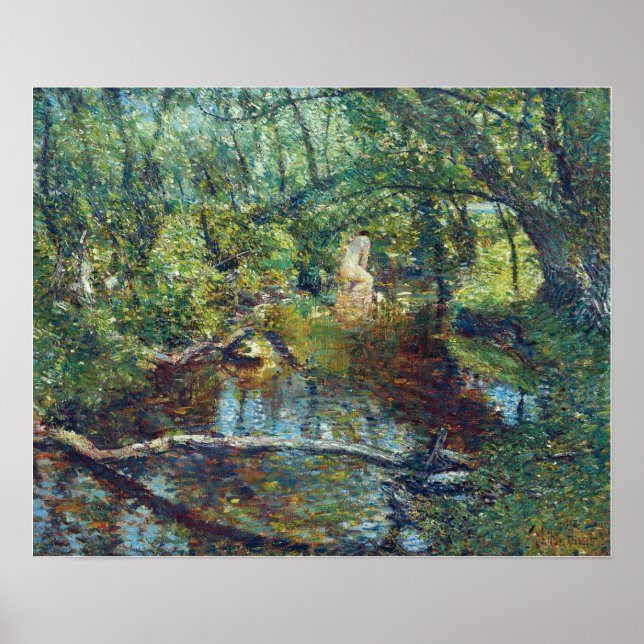 Hassam - Sonnenlicht Brook 1908 Poster (Vorne)