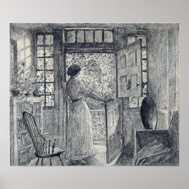 Hassam - The Dutch Door (Holley House Cos Cob) Poster (Vorne)