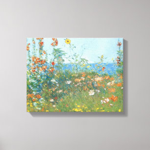 Hassam's "Poppies, Isle of Shoals" - Wrapped Leinwanddruck