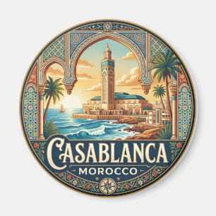 Hassan-II-Moschee Marokko Magnet