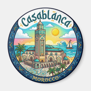 Hassan-II-Moschee Marokko Magnet