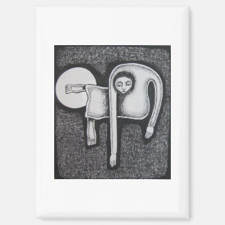 Hassan Wahba Winkelfigur und weißer Kreis Magnet