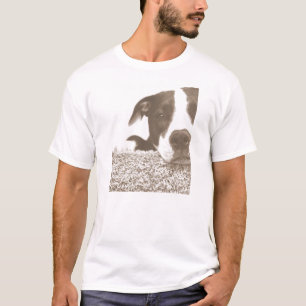 hasse die Tat, nicht die Rasse freundlicher Pitbul T-Shirt
