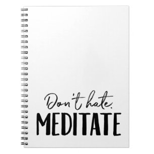 Hasse Meditat Typografie nicht Notizblock
