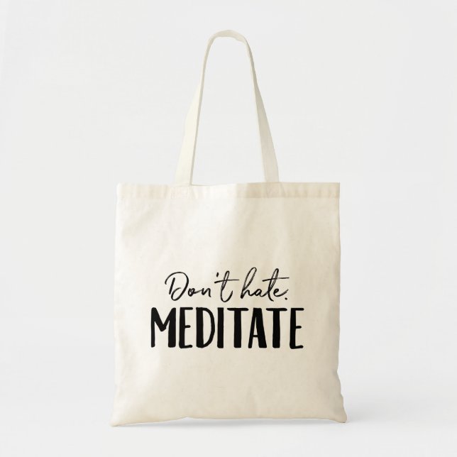 Hasse Meditat Typografie nicht Tragetasche (Vorne)