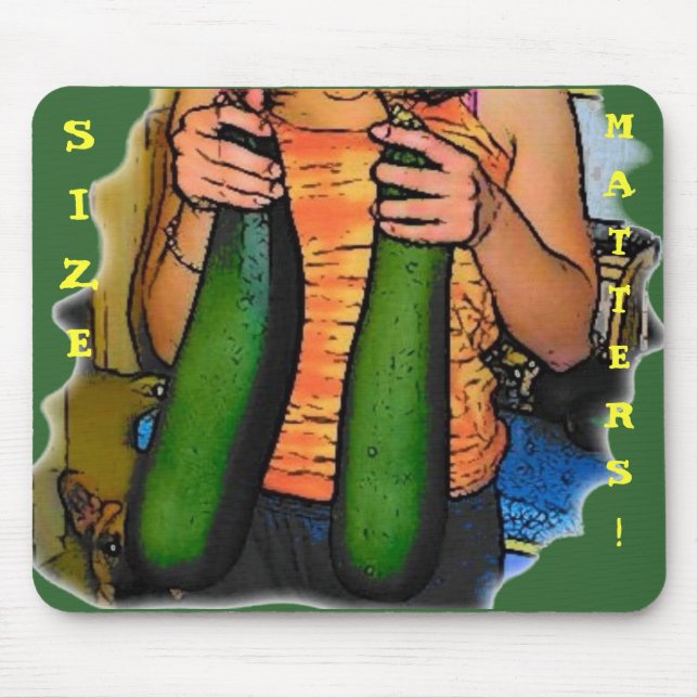 Hasse meine Zucchinis "Double Z" nicht! Mousepad (Vorne)