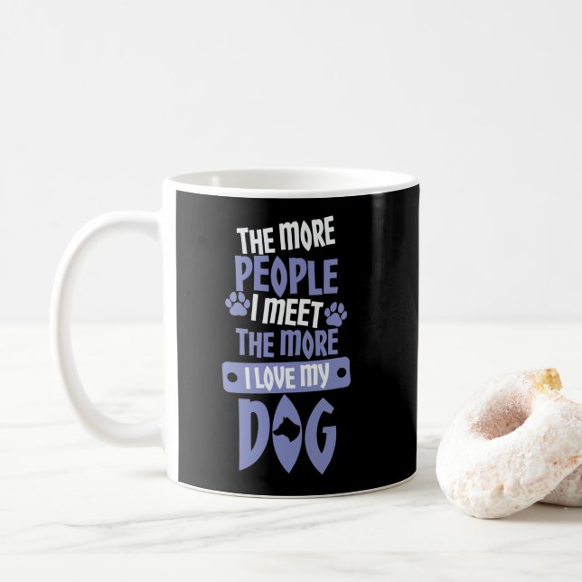 Hasse Menschen, Liebe Hunde Kaffeetasse (Mit Donut)