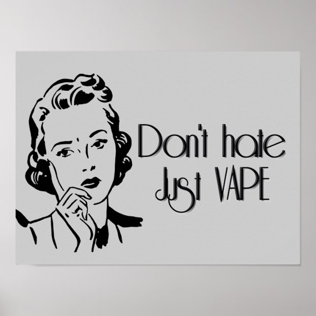 Hasse nicht nur Vape Poster (Vorne)