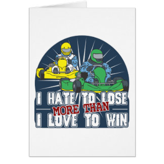 Hassen Sie, Kart zu verlieren