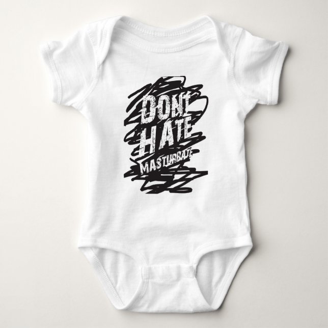 HASSEN Sie NICHT MASTURBATE Shirt (Vorderseite)
