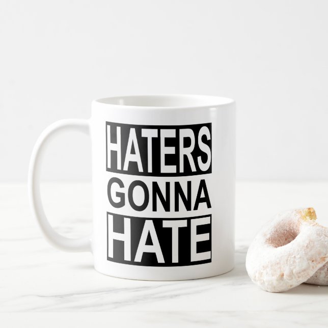 Hasser, die gehen zu hassen tasse (Mit Donut)