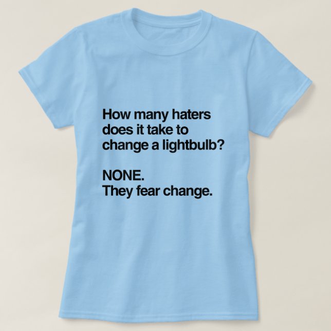 HASSER-FURCHT-ÄNDERUNG T-Shirt (Design vorne)