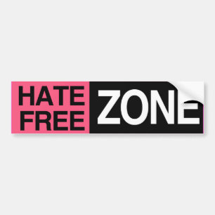 HAßFREIE ZONE -.png Autoaufkleber