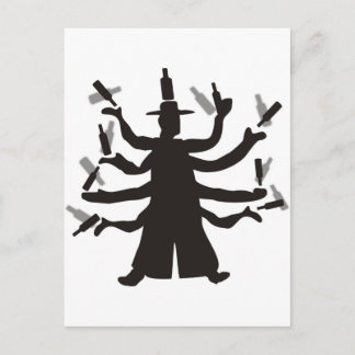 Hassidic Bottle Dance Postkarte