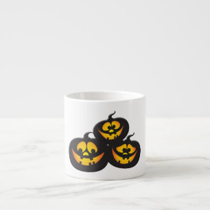 Hässliche Ausdrücke Halloween-Kürbis Espressotasse
