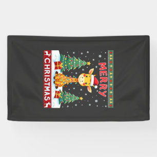 Hässliche Giraffe Weihnachtspullover Lustiger Weih Banner