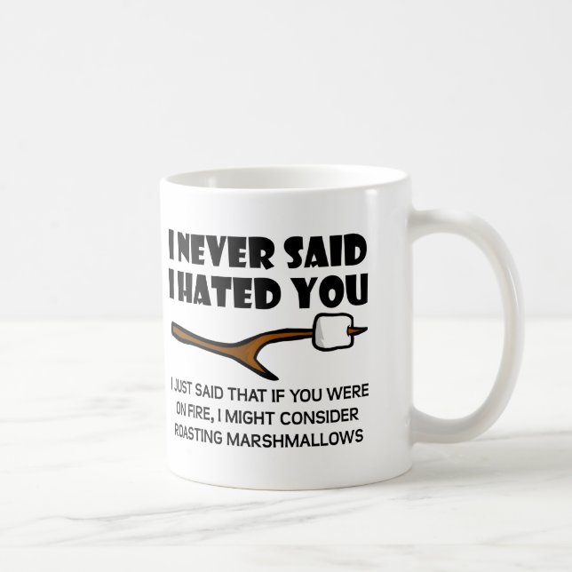 Hässliche Marshmallows Lustiger Becher Kaffeetasse (Rechts)