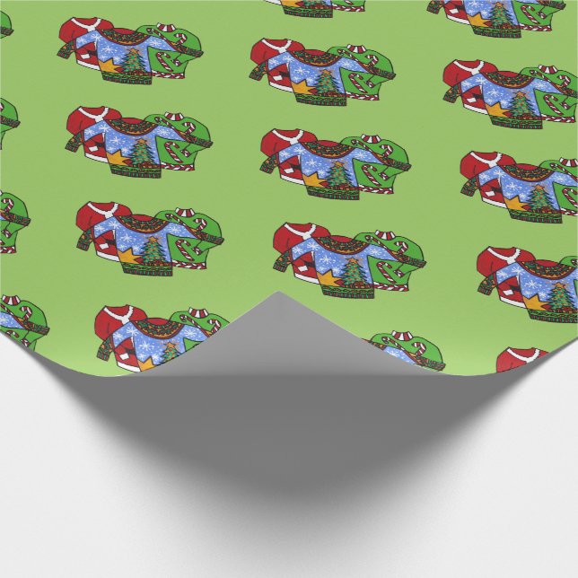 hässliche Pullover-Packung Geschenkpapier (Ecke)