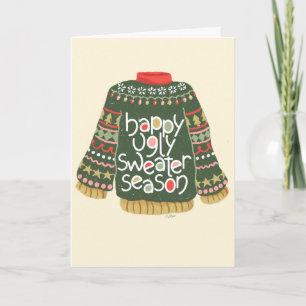 Hässliche Pullover Saison Karte