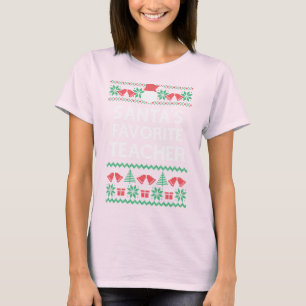 Hässliche Strickjacke-Art Lehrer-lustiges T-Shirt