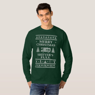 Hässliche Strickjacke-frohe Weihnachten Shitters T-Shirt