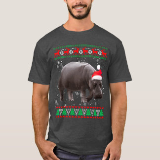 Hässliche Tiere Nilpferd Retro T-Shirt