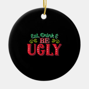hässliche Weihnachten Keramik Ornament