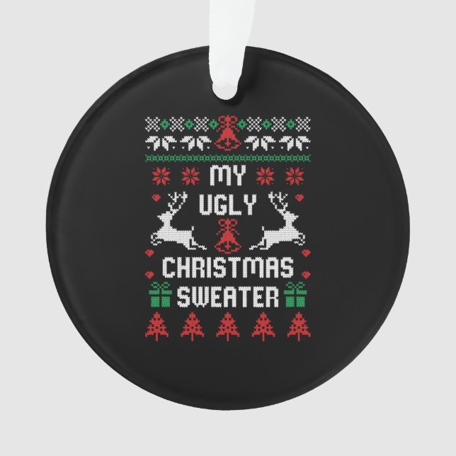hässliche Weihnachten Ornament (Vorderseite)