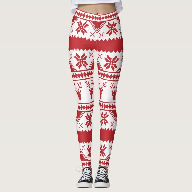 hässliche Weihnachten Weihnachten Weihnachten Legg Leggings (Vorderseite)
