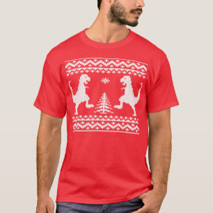 Hässliche Weihnachtsdinosaurier T-Shirt