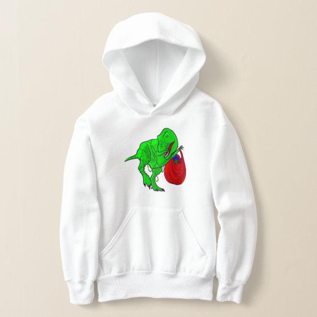 hässliche Weihnachtsdinosaurier Tyrannosaurus rex Hoodie (Ablage )