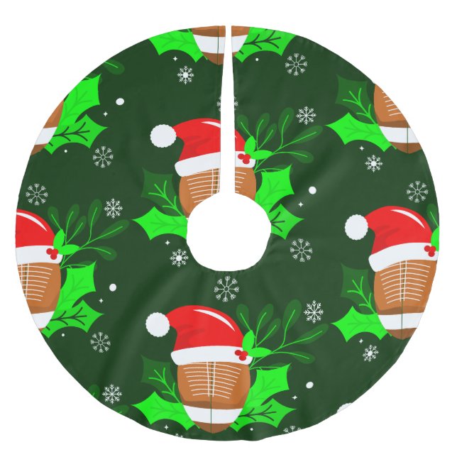 hässliche Weihnachtsfeiern Polyester Weihnachtsbaumdecke (Vorderseite)