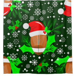 hässliche Weihnachtsfussball-Weihnachtslieder Duschvorhang