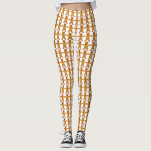 Hässliche WeihnachtsLeggings - Lebkuchenmänner Leggings