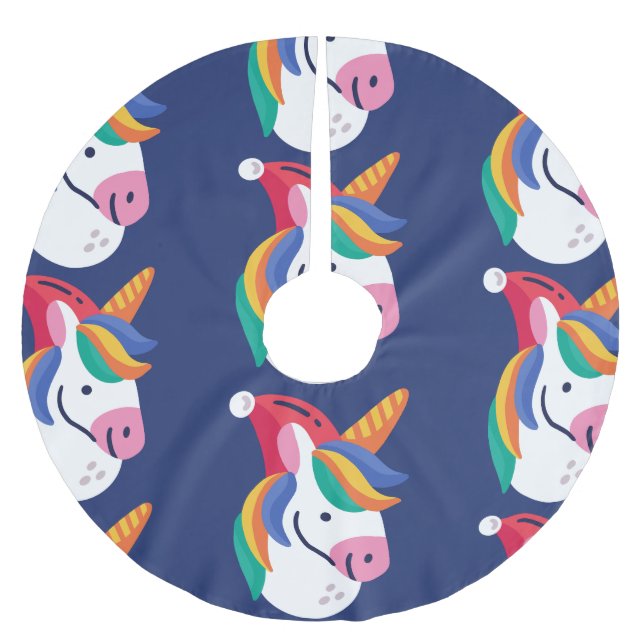 hässliche Weihnachtslieder Polyester Weihnachtsbaumdecke (Vorderseite)