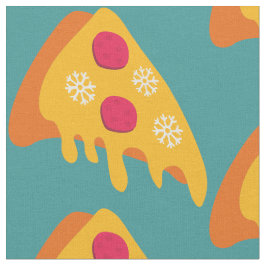 hässliche Weihnachtspizza Pizza Schneeflocken Wint Stoff