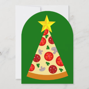 hässliche Weihnachtspizzabaum lustige italienische Einladung