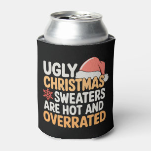 Hässliche Weihnachtspullover sind heiß und überbew Dosenkühler