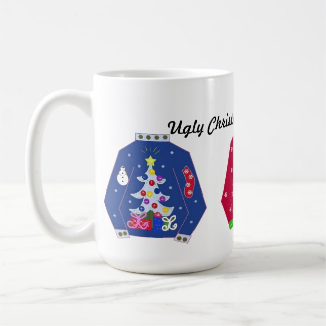 Hässliche Weihnachtspullover Tasse (Links)