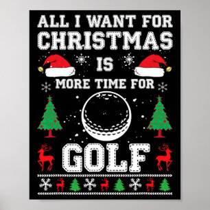 Hässliche Weihnachtsshirt Männer Dry Fit Golf Weih Poster