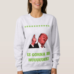 Hässliche Weihnachtsstrickjacke Donald Trump für Sweatshirt