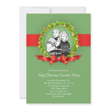 Hässliche Weihnachtsstrickjacke-Party Einladungen