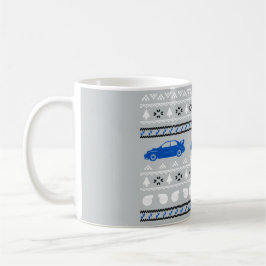 Hässliche Weihnachtsturbo-Auto-Tasse Tasse