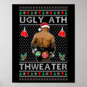 Hässlicher Ath Sweater Frohe Weihnachten Poster