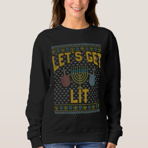Hässlicher Hanukkah-Pullover Lasst uns trinken 1 Sweatshirt