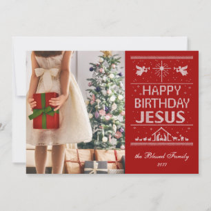 Hässlicher Pullover Frohen Geburtstag Jesus Christ