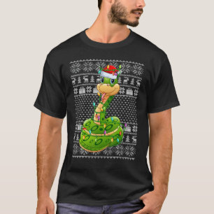 Hässlicher Pullover Stil Xmas Lichter Santa Schlan