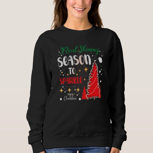 Hässlicher Pullover. Weihnachten Santa Rentier Sch Sweatshirt (Vorderseite)