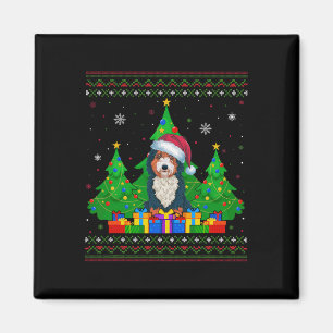 Hässlicher Pullover Weihnachtsbaum Santa Hut Berne Magnet