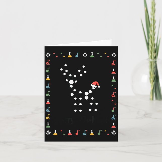 Hässlicher Pullover Wissenschaft Weihnachten Chemi Karte (Vorderseite)